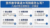 货币数字英语大写到底怎么写?几组对照示例帮你一次搞定
