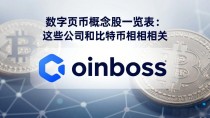 数字货币概念股一览表：这些公司和比特币密切相关
