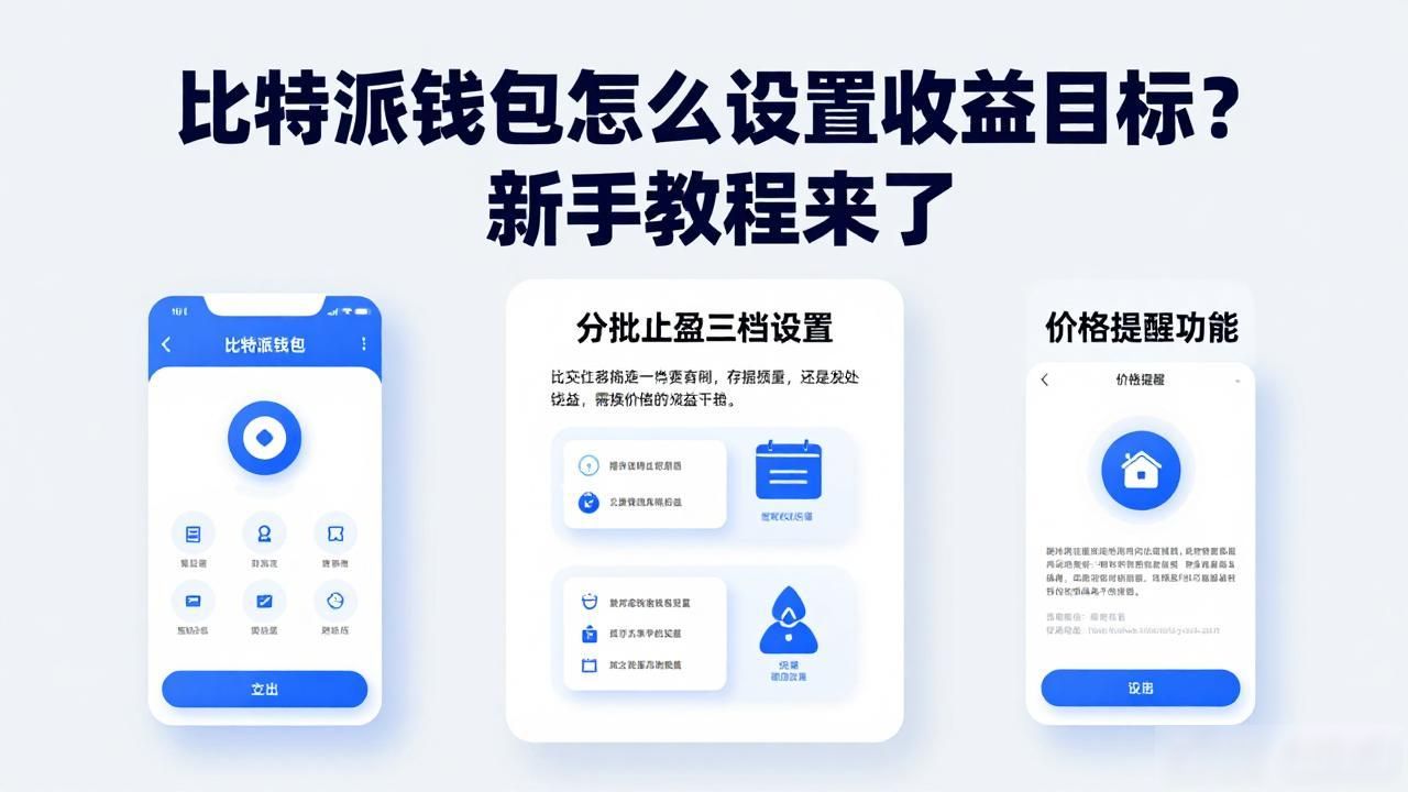 比特派钱包怎么设置收益目标?新手教程来了