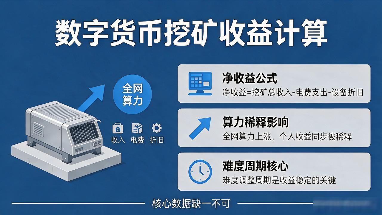数字货币挖矿收益怎么算 算力投入回报全解析