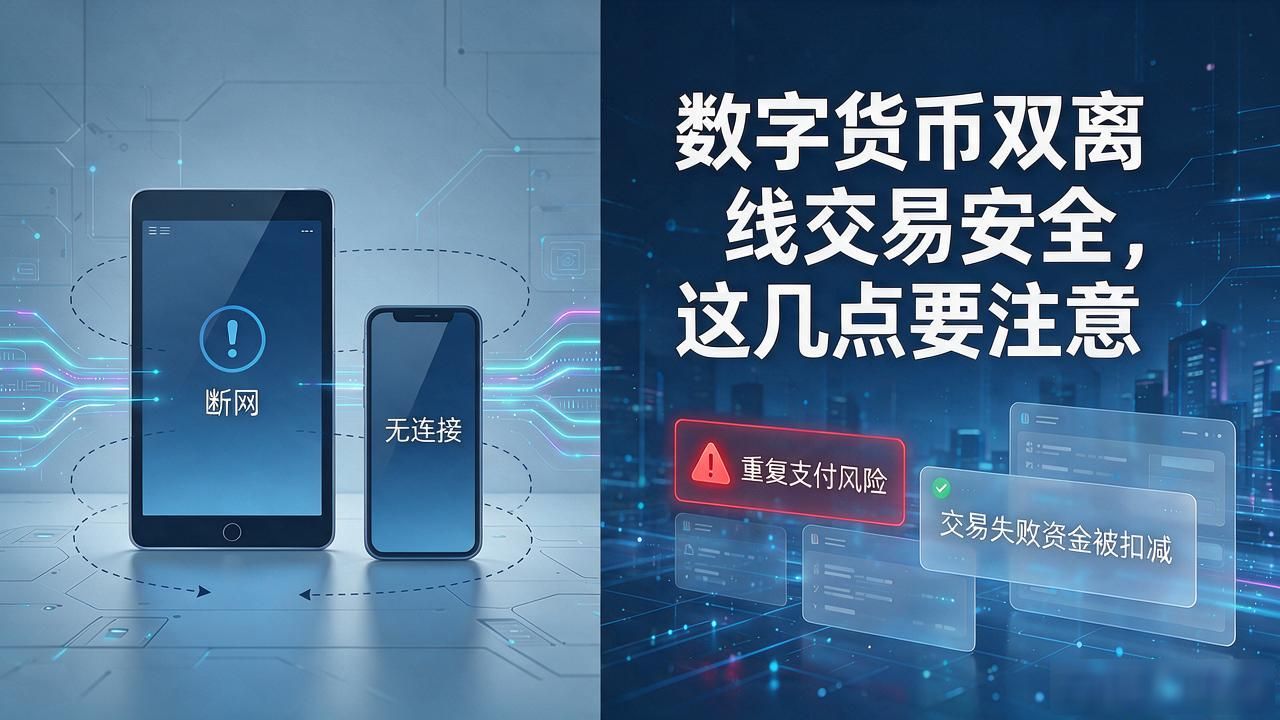 数字货币双离线交易安全,这几点要注意