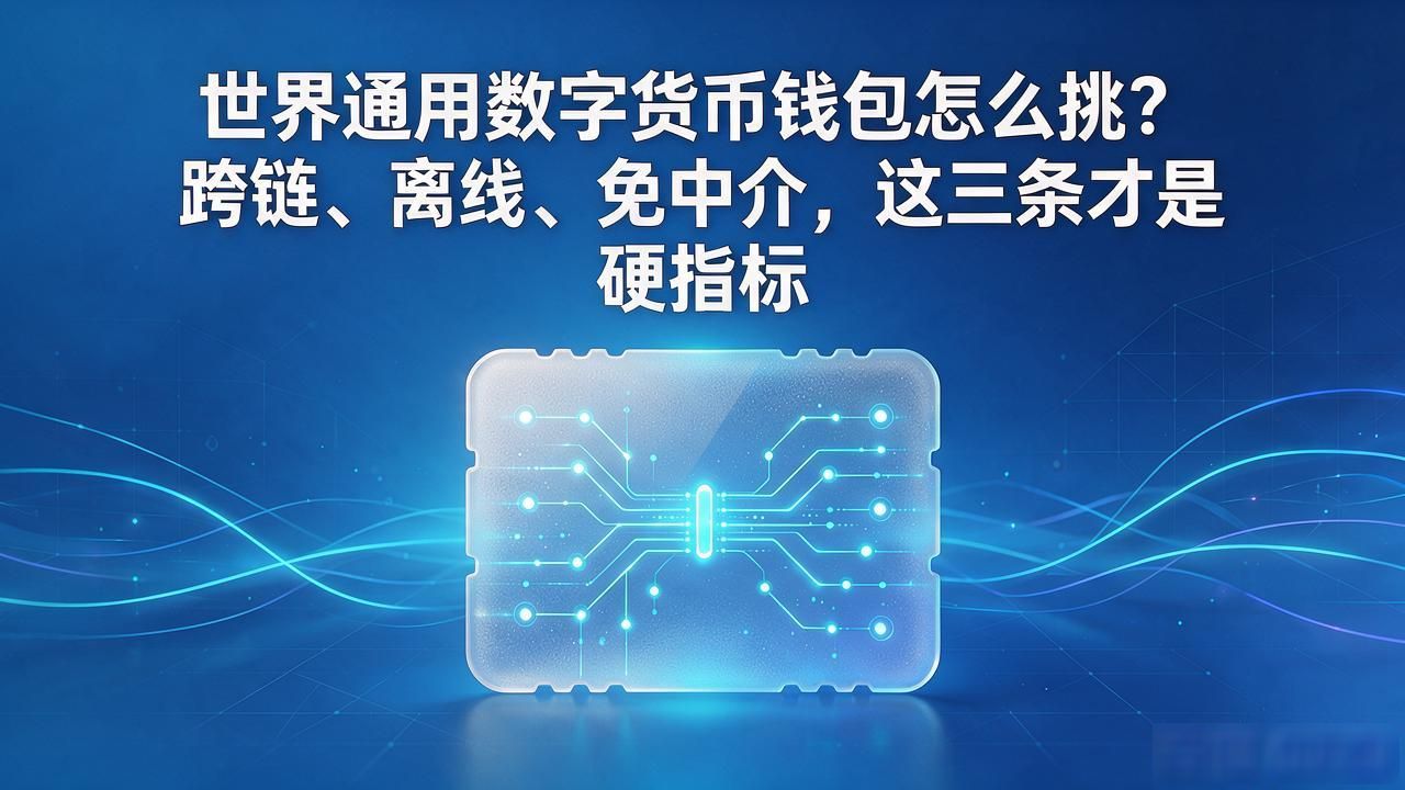世界通用数字货币钱包怎么挑?跨链、离线、免中介,这三条才是硬指标
