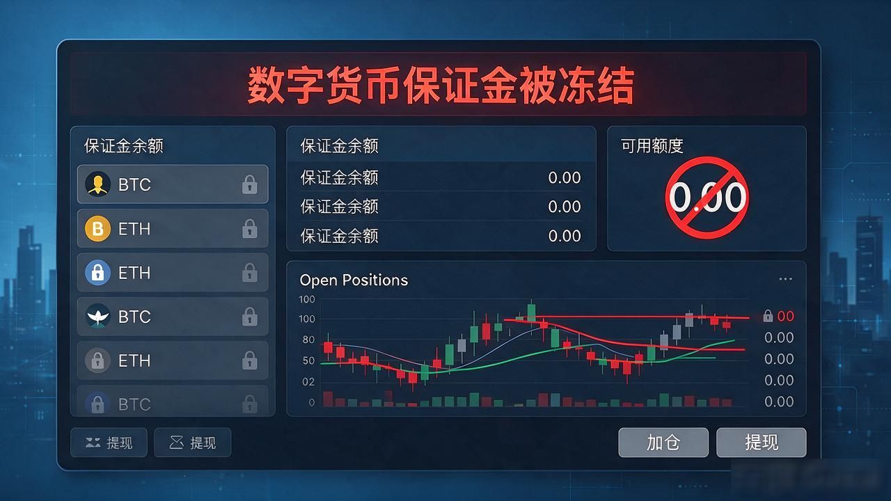 数字货币保证金被交易所冻结了什么意思?冻住的币多久能取出来