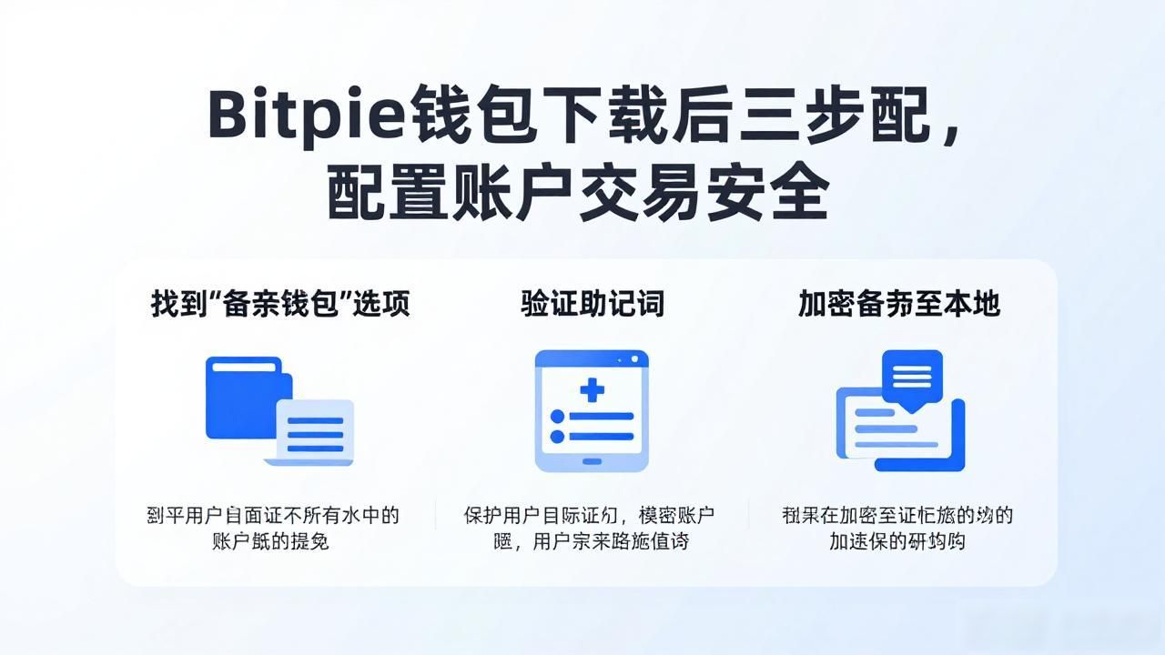 Bitpie钱包下载后,三步配置账户保交易安全