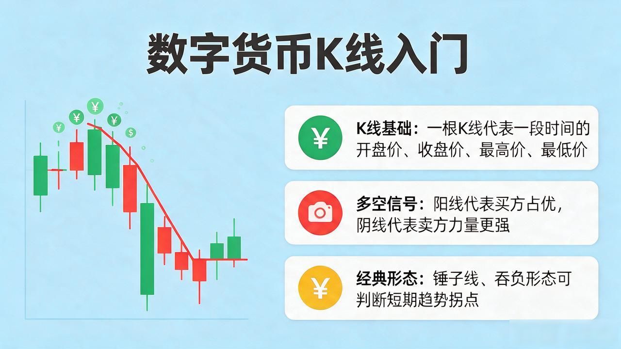 数字货币交易入门:新手如何看懂K线与盘面