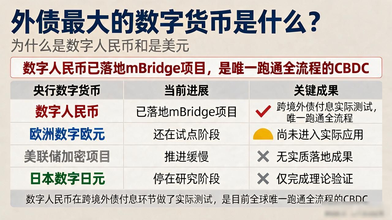 外债最大的数字货币是什么?为什么是数字人民币不是美元