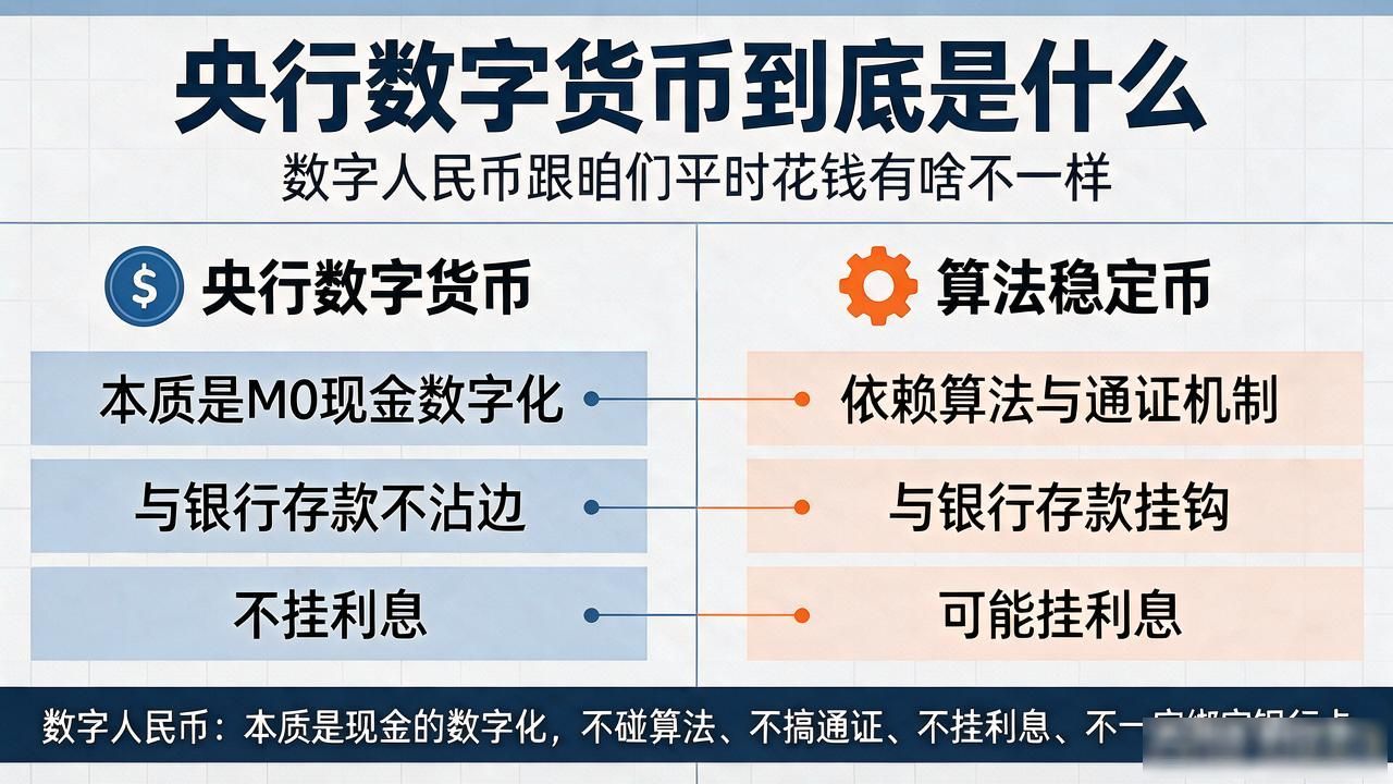 央行数字货币到底是什么 数字人民币跟咱们平时花钱有啥不一样