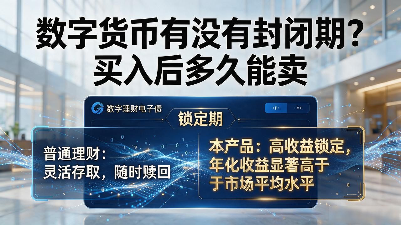 数字货币有没有封闭期?买入后多久能卖,不同平台差别很大