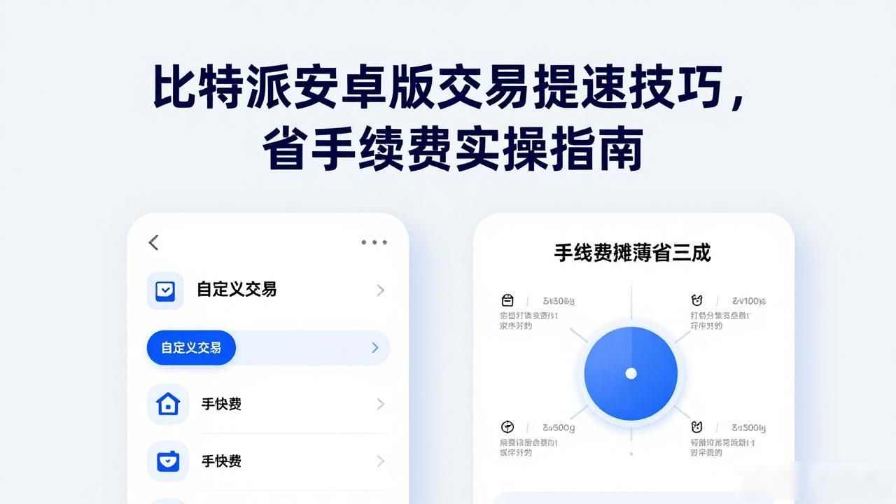 比特派安卓版交易提速技巧,省手续费实操指南