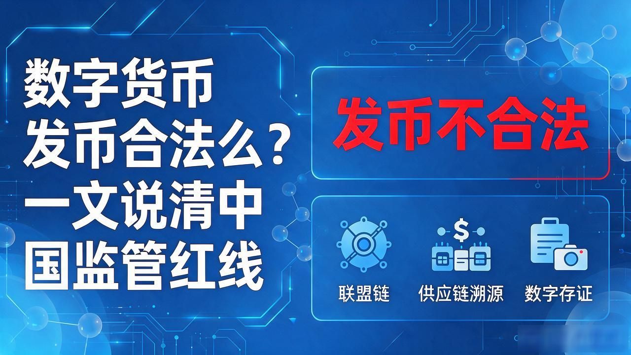 数字货币发币合法么?一文说清中国监管红线