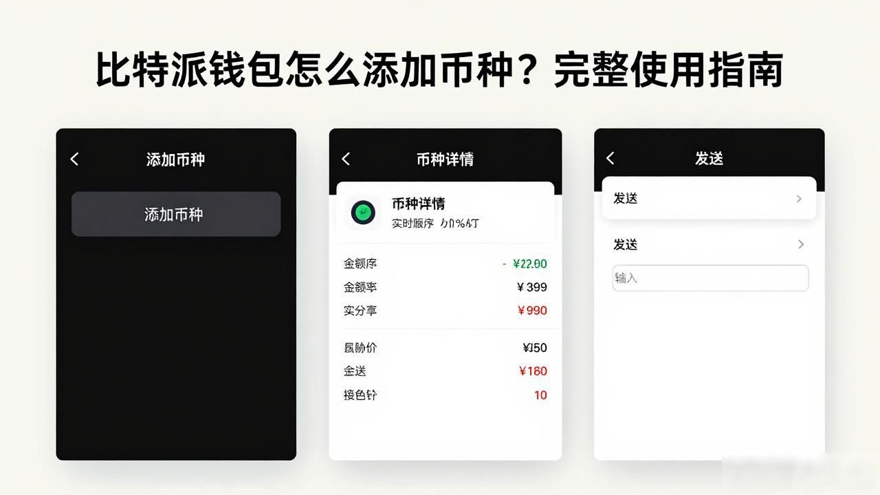 比特派钱包怎么添加币种?完整使用指南