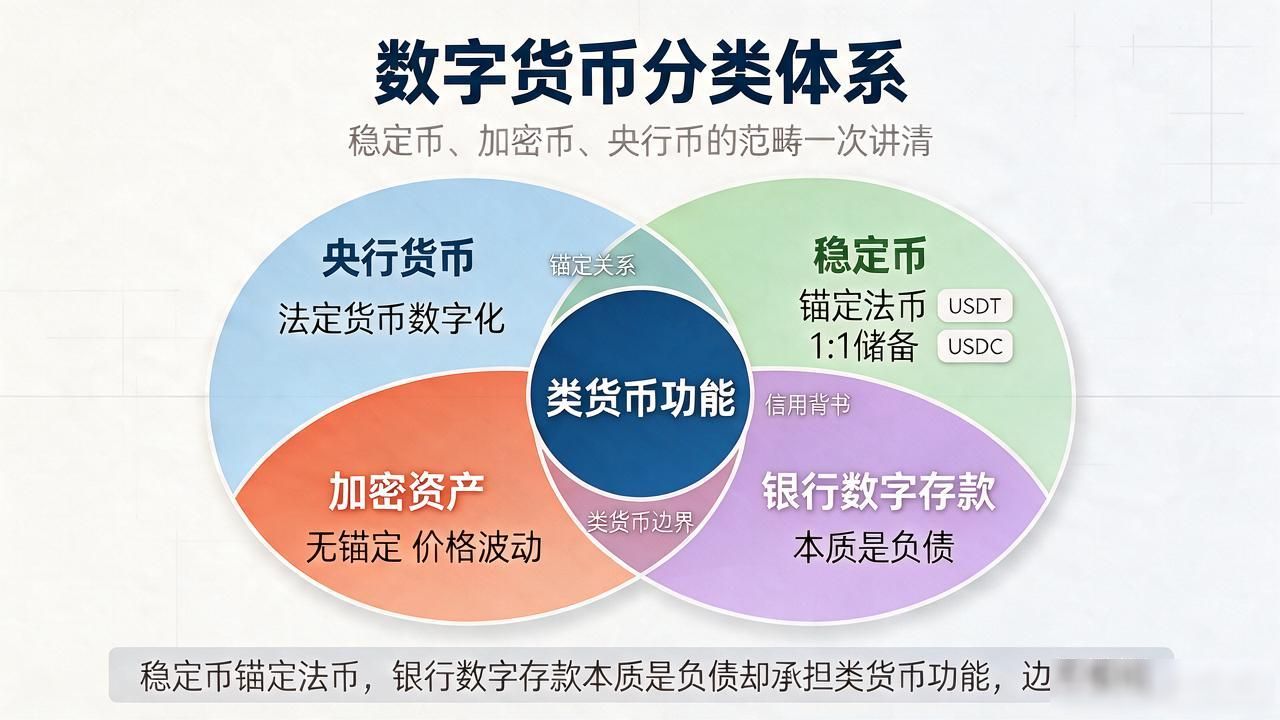 数字货币到底包括哪些?稳定币、加密币、央行币的范畴一次讲清