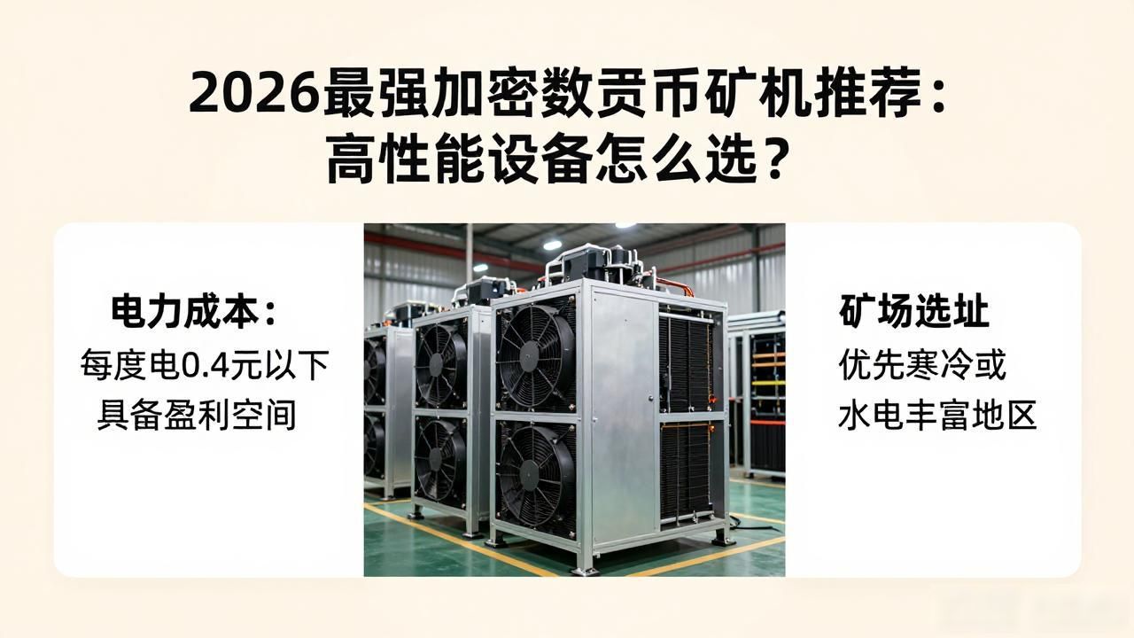 2026最强加密数字货币矿机推荐:高性能设备怎么选?