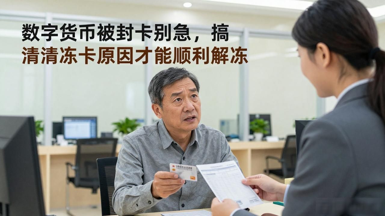 数字货币被封卡别急,搞清冻卡原因才能顺利解冻