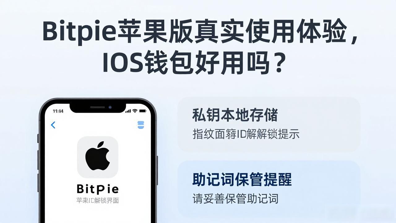 Bitpie苹果版真实使用体验,iOS钱包好用吗?