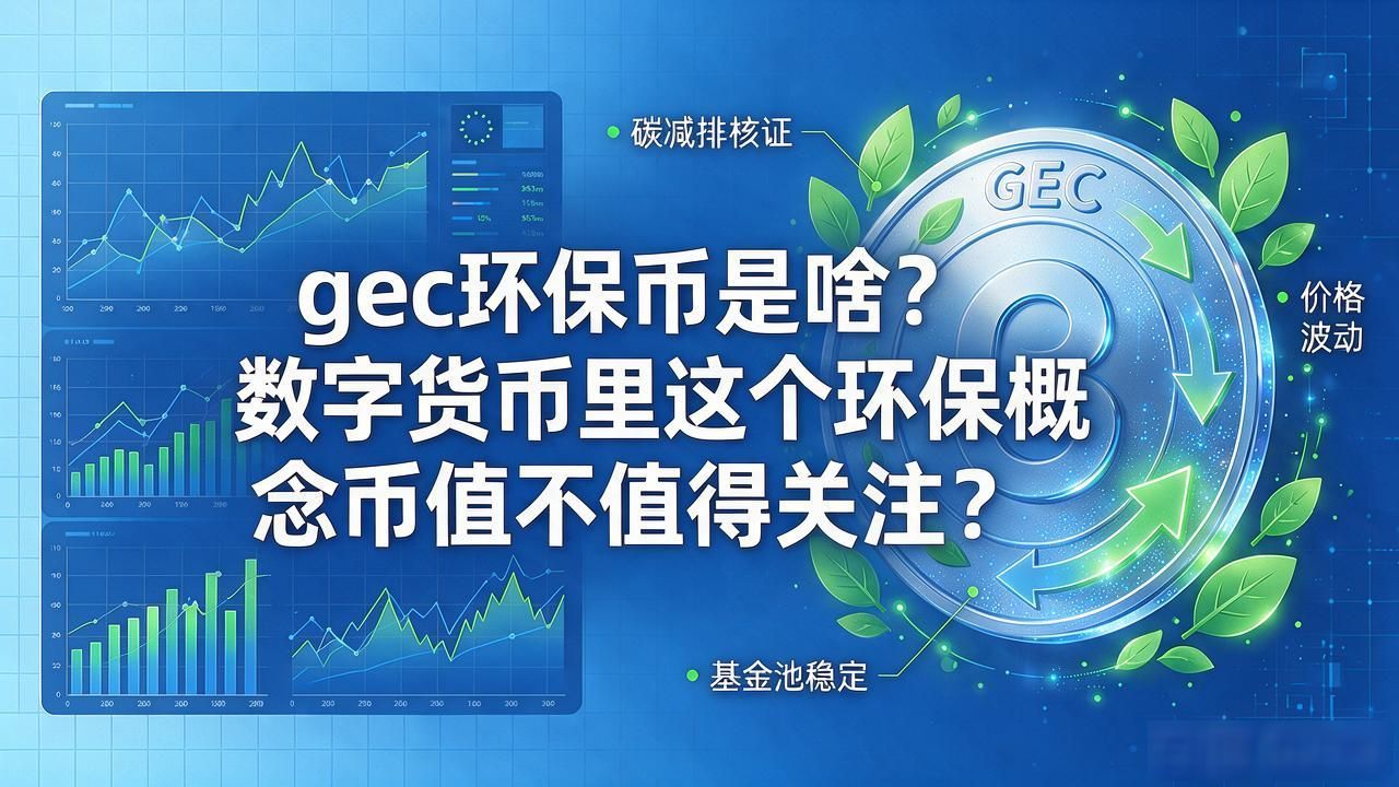 gec环保币是啥?数字货币里这个环保概念币值不值得关注