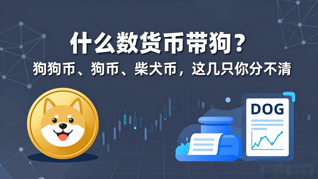 什么数字货币带狗?狗狗币、狗币、柴犬币,这几只你分不清