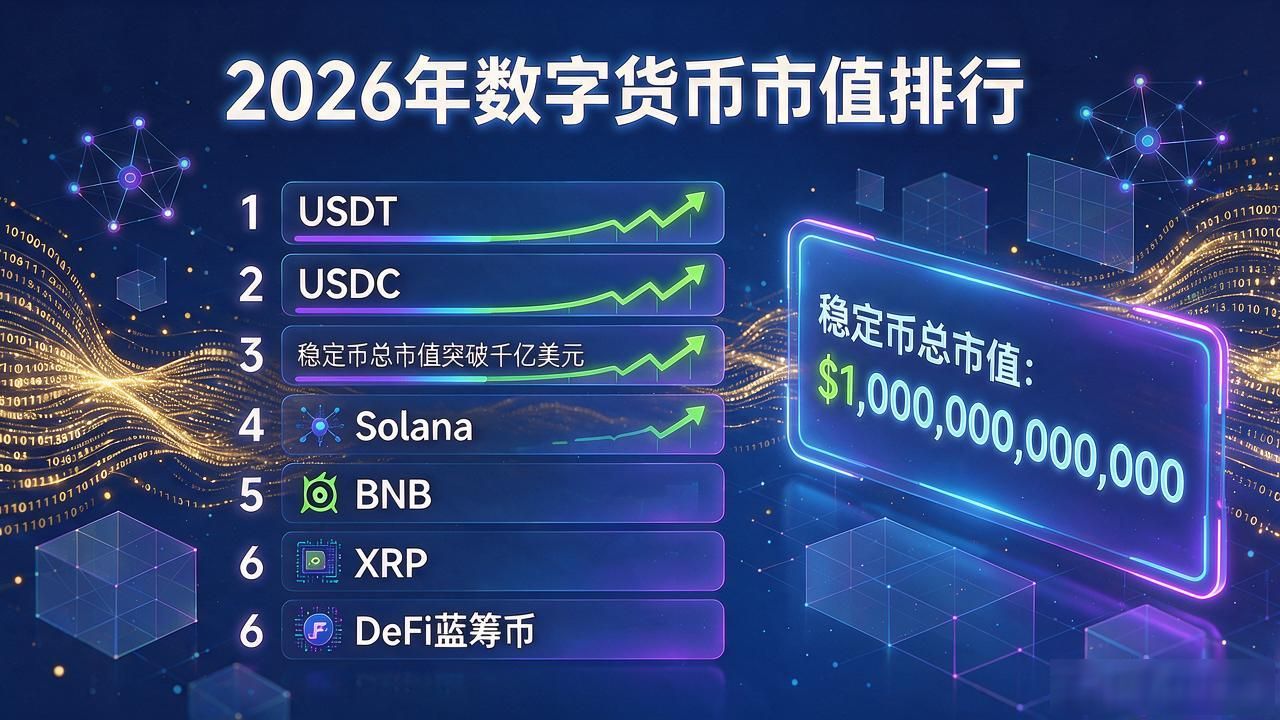 数字货币市值排行前十 2026年最新榜单