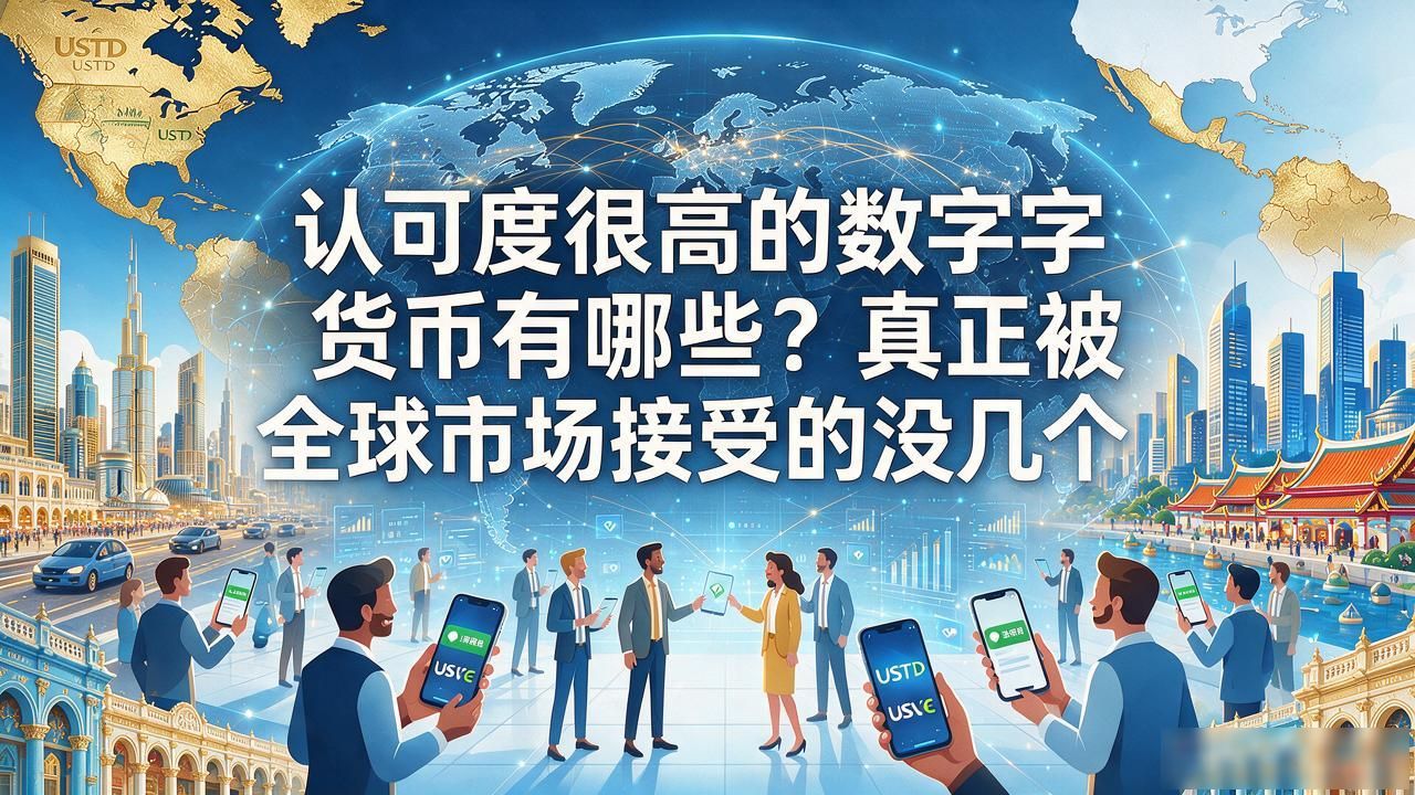 认可度很高的数字货币有哪些?真正被全球市场接受的没几个