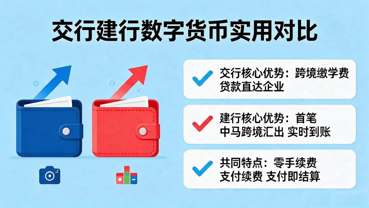 这是交行与建行数字货币实用对比指南