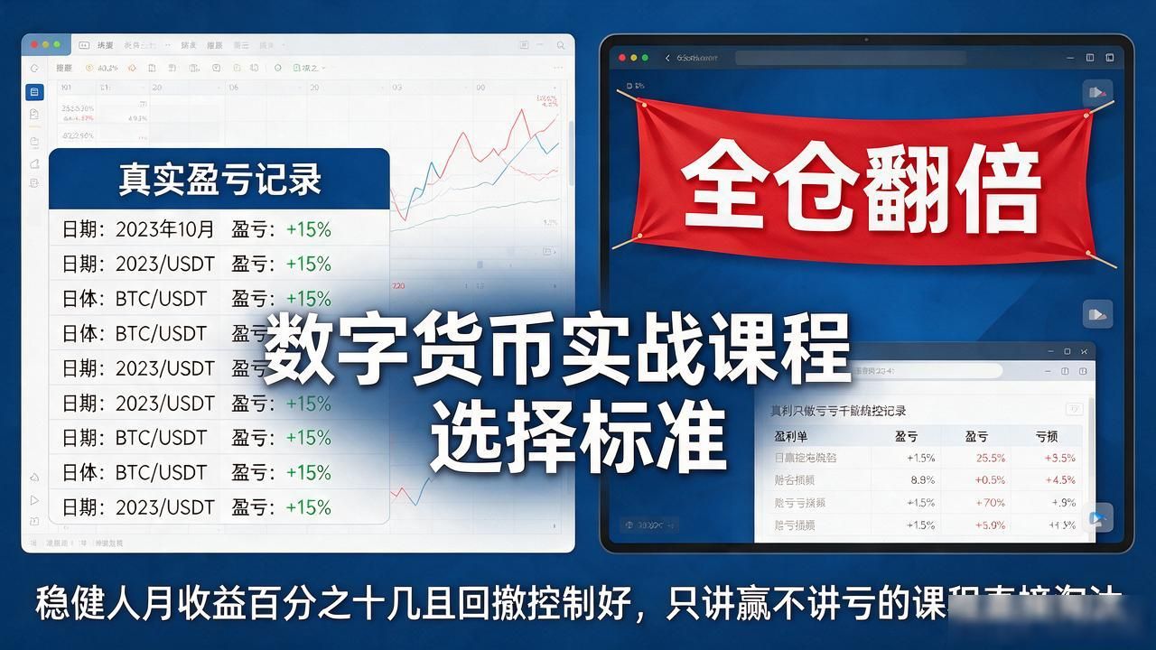 数字货币实战课程到底怎么选,新手别再花冤枉钱交智商税