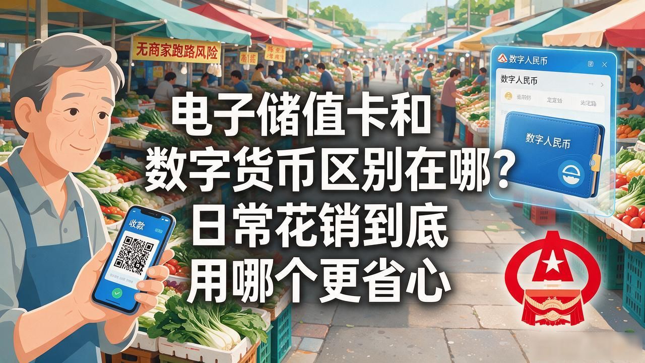 电子储值卡和数字货币区别在哪?日常花销到底用哪个更省心