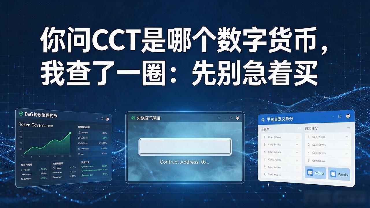 你问CCT是哪个数字货币,我查了一圈:先别急着买