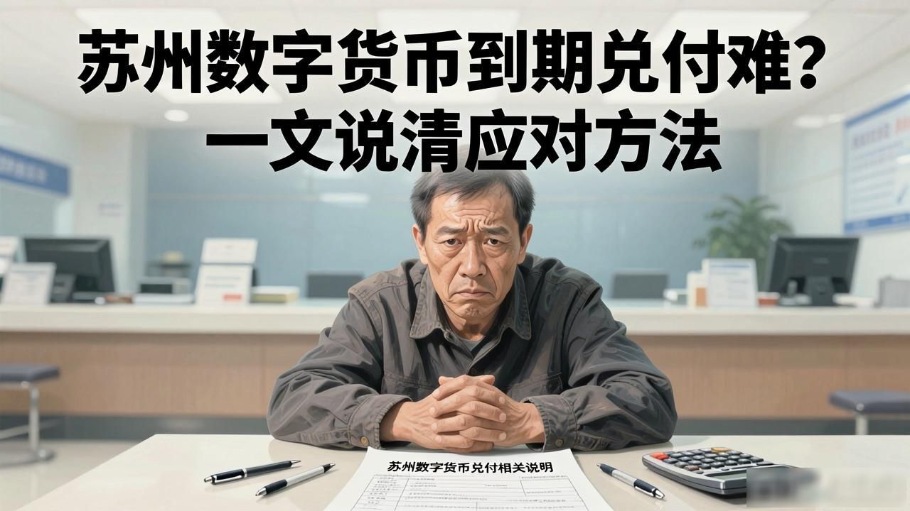 苏州数字货币到期兑付难?一文说清应对方法