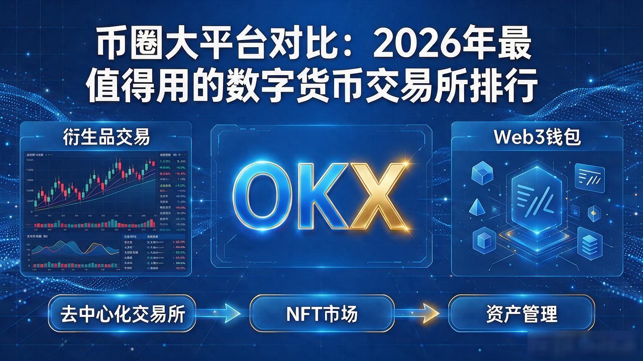 币圈大平台对比:2026年最值得用的数字货币交易所排行