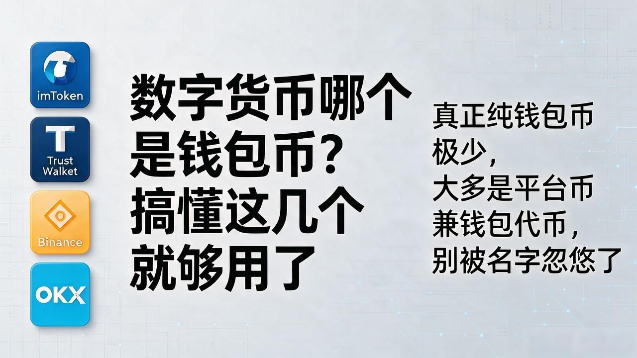 数字货币哪个是钱包币?搞懂这几个就够用了