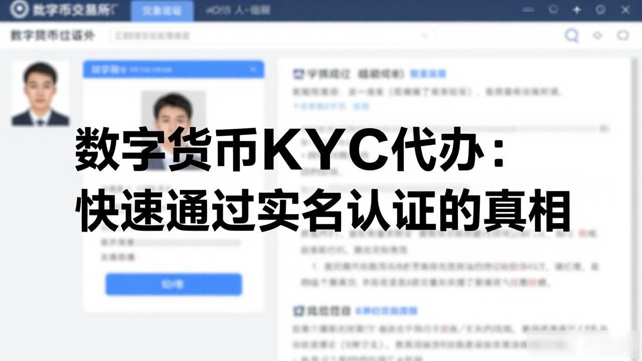 数字货币KYC代办:快速通过实名认证的真相