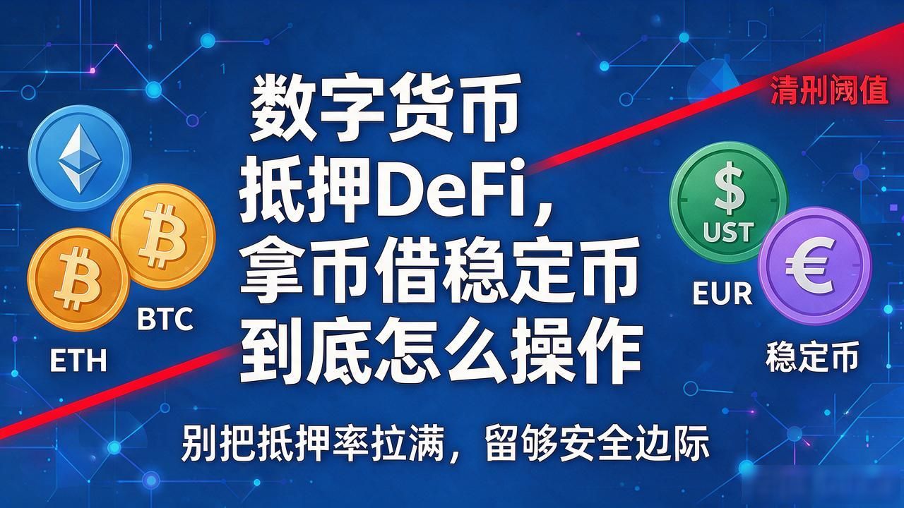 数字货币抵押DeFi,拿币借稳定币到底怎么操作