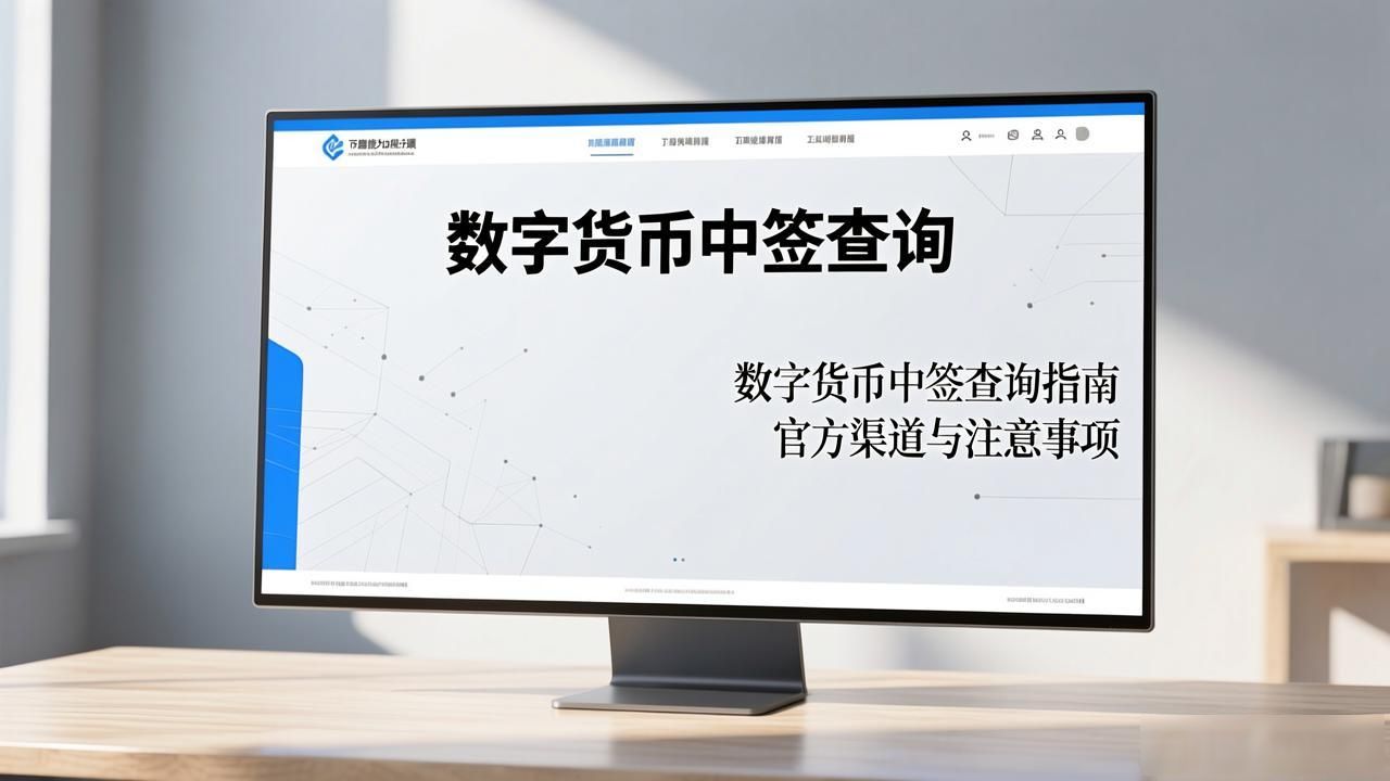 数字货币中签查询指南 官方渠道与注意事项