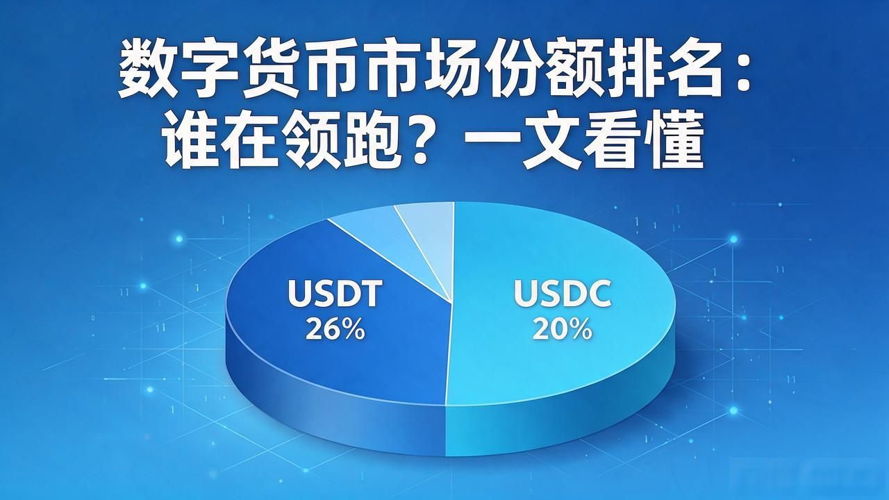 数字货币市场份额排名:谁在领跑?一文看懂