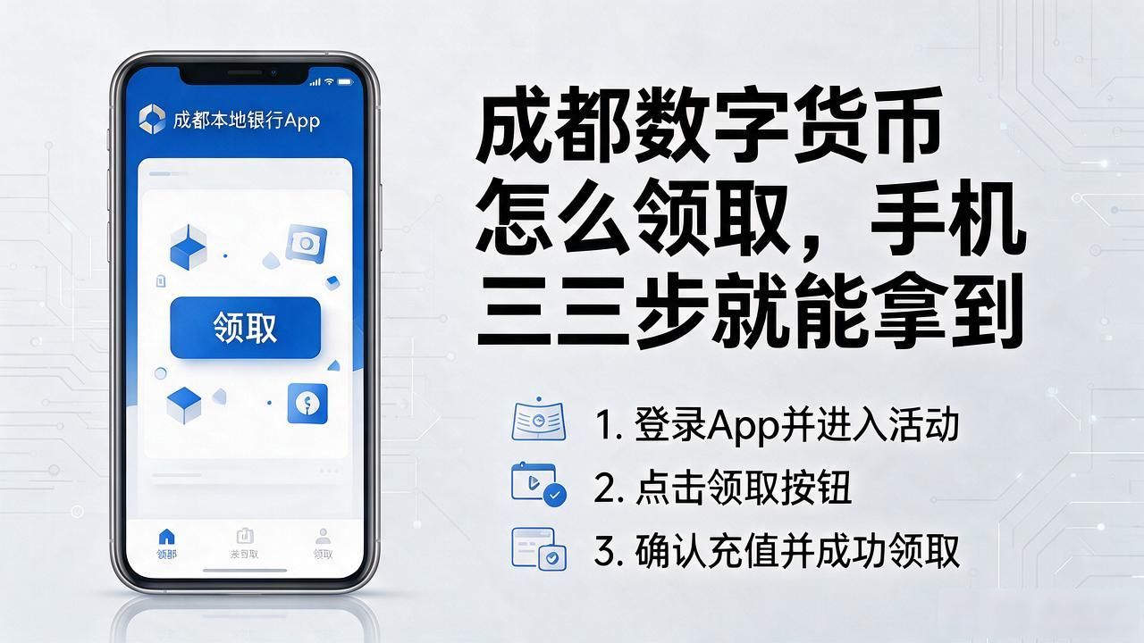 成都数字货币怎么领取,手机三步就能拿到
