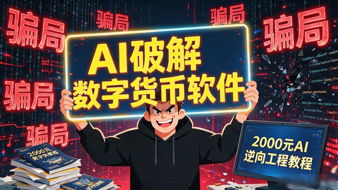 AI破解数字货币软件?别被短视频骗了,这钱你根本赚不到,还得担刑责