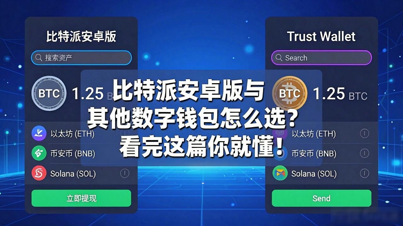 比特派安卓版与其他数字钱包怎么选?看完这篇你就懂!