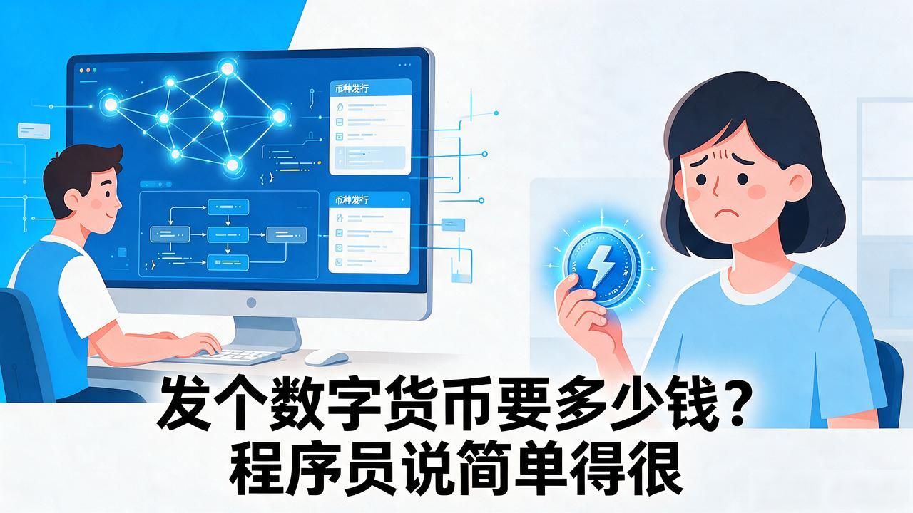 发个数字货币要多少钱?程序员说简单得很