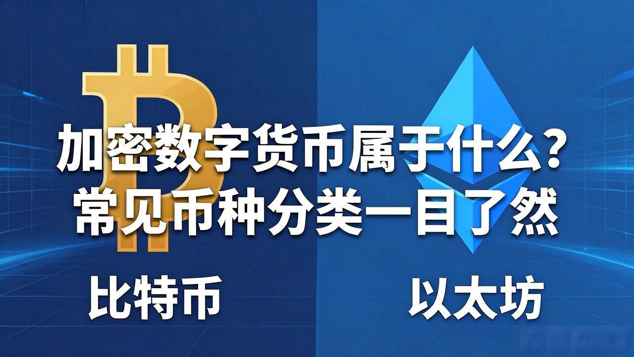 加密数字货币属于什么?常见币种分类一目了然