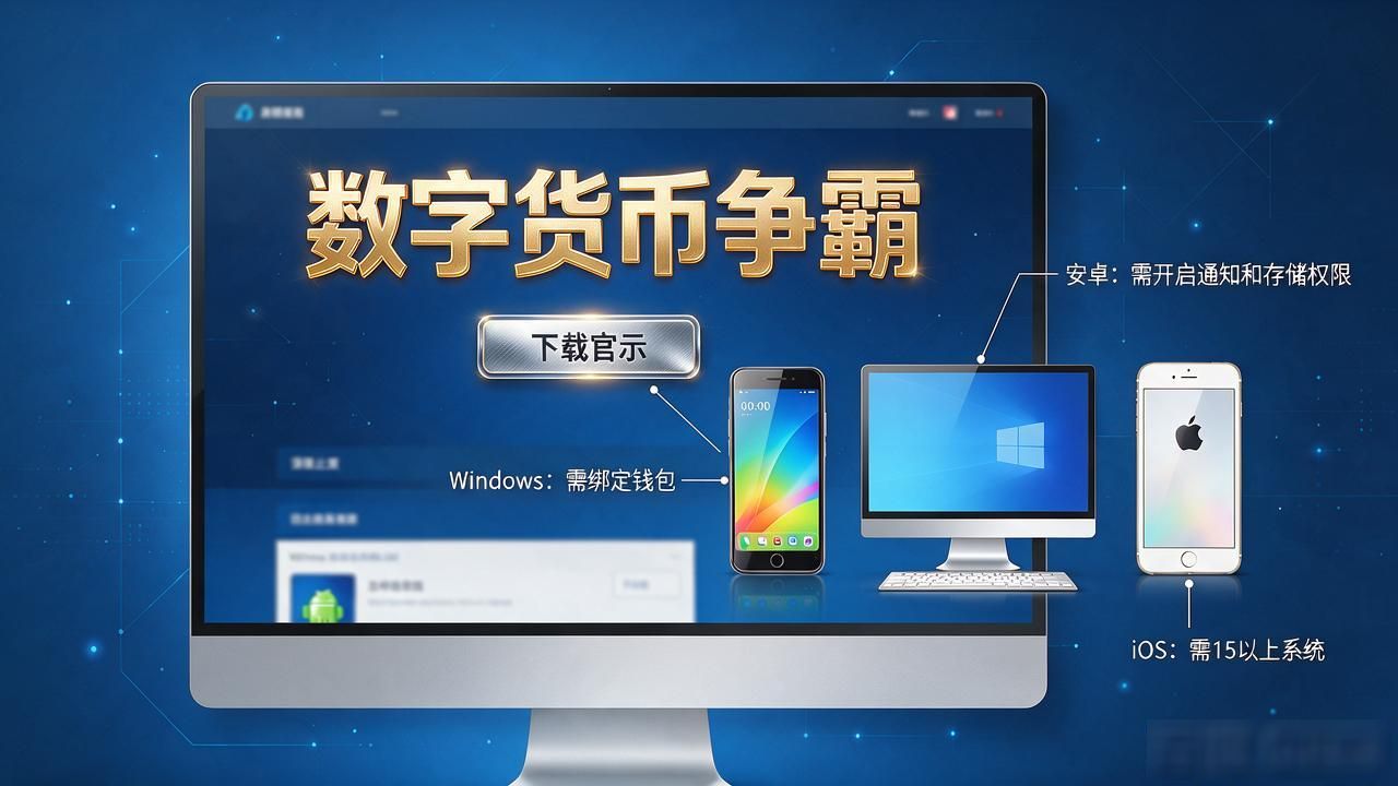 数字货币争霸下载安装手把手教学，从官网下载到注册激活全讲清