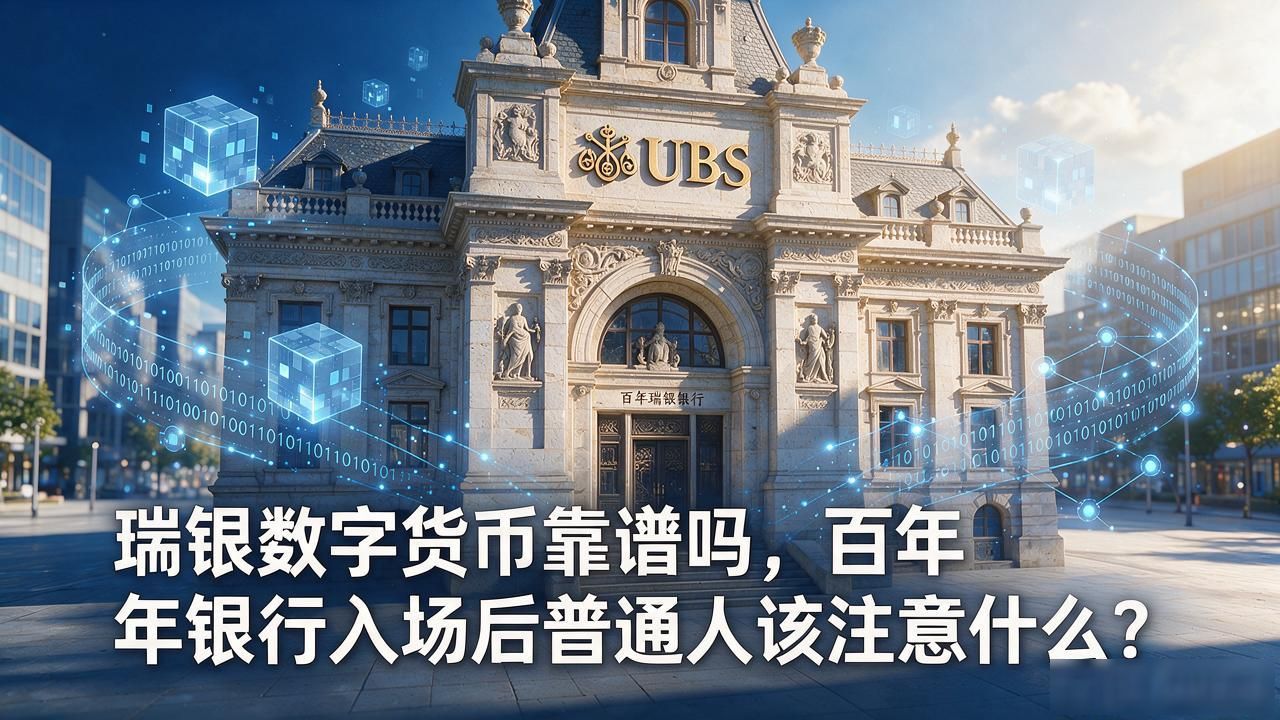 瑞银数字货币靠谱吗,百年银行入场后普通人该注意什么
