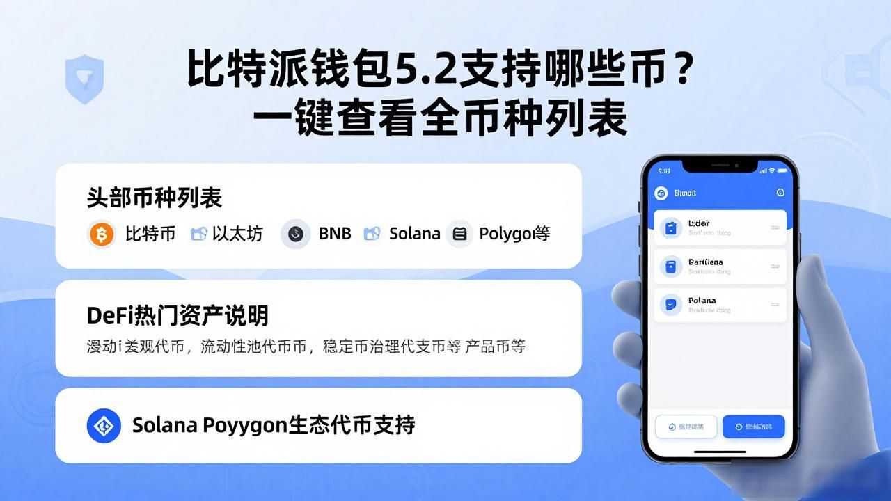 比特派钱包5.2支持哪些币?一键查看全币种列表