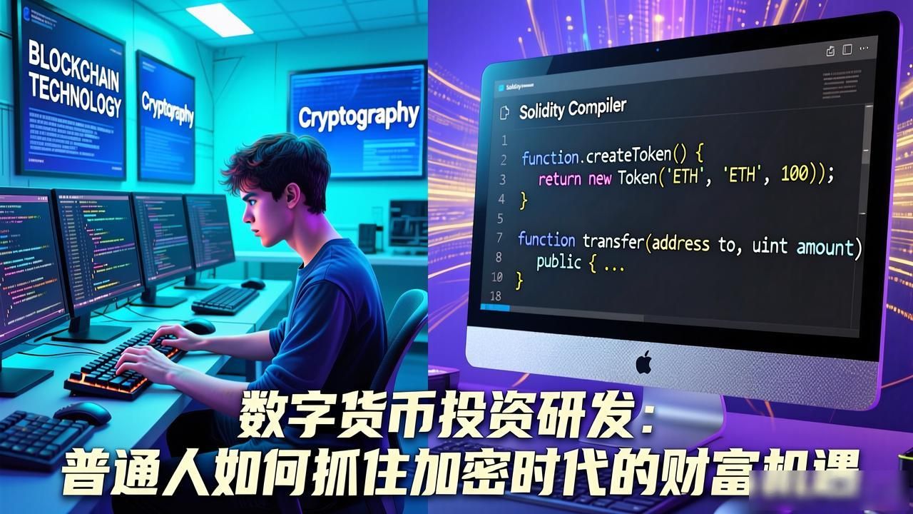 数字货币投资研发:普通人如何抓住加密时代的财富机遇