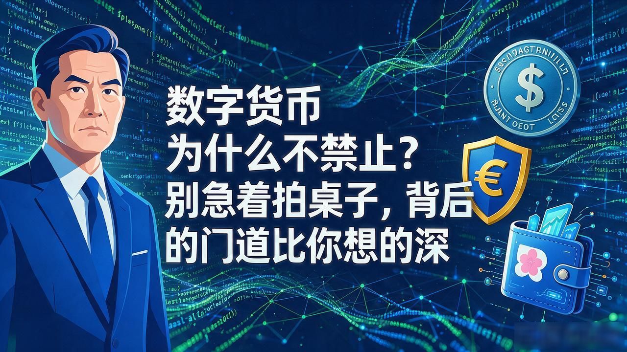 数字货币为什么不禁止?别急着拍桌子,背后的门道比你想的深