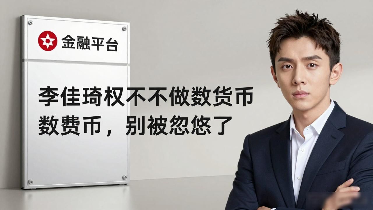 李佳琦根本不做数字货币,别被忽悠了