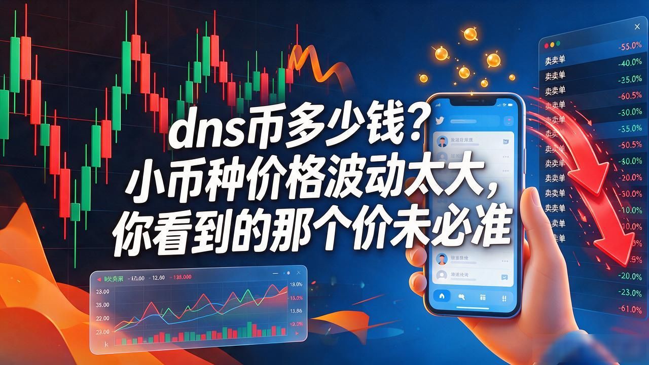 dns币多少钱?小币种价格波动太大,你看到的那个价未必准