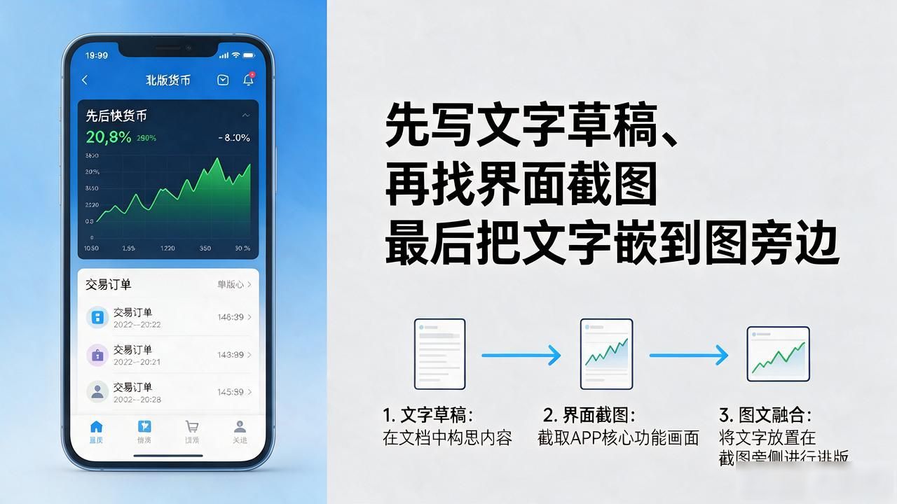 想做数字货币截图图文却不知怎么排版?照这份实操模板直接上手