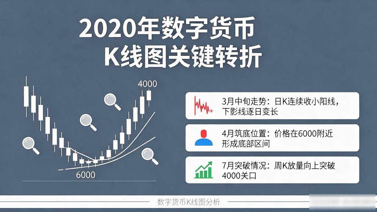 2020年数字货币K线图怎么看,几个关键转折讲明白