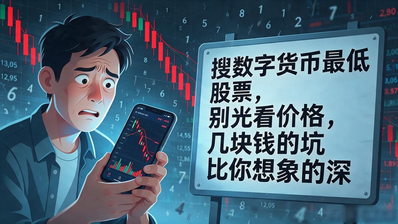 搜数字货币最低股票,别光看价格,几块钱的坑比你想象的深