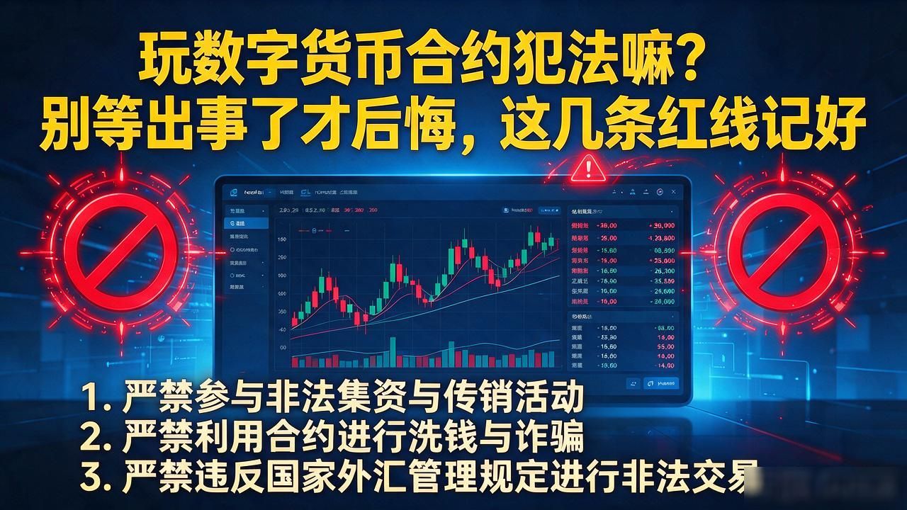 玩数字货币合约犯法嘛?别等出事了才后悔,这几条红线记好